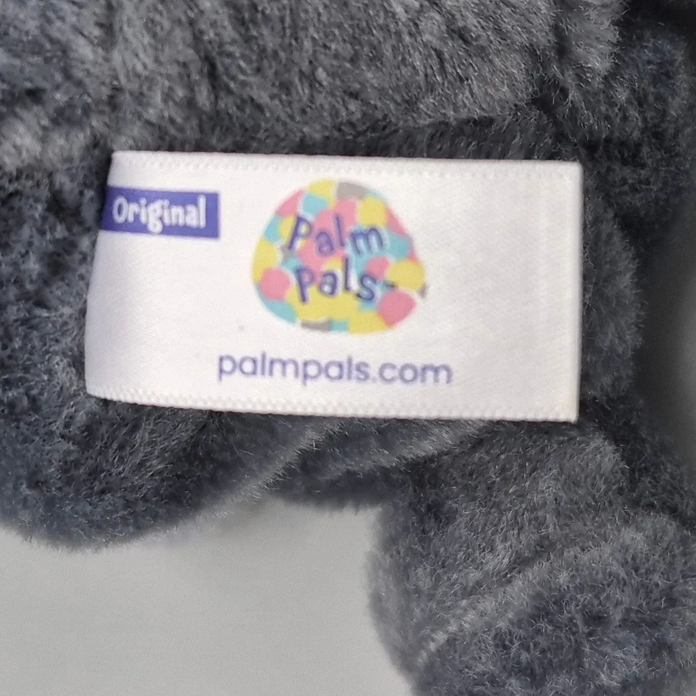 Palm Pals Aurora Alister Axolotl Gray Black Plush Stuffed Animal Toy 5 inch